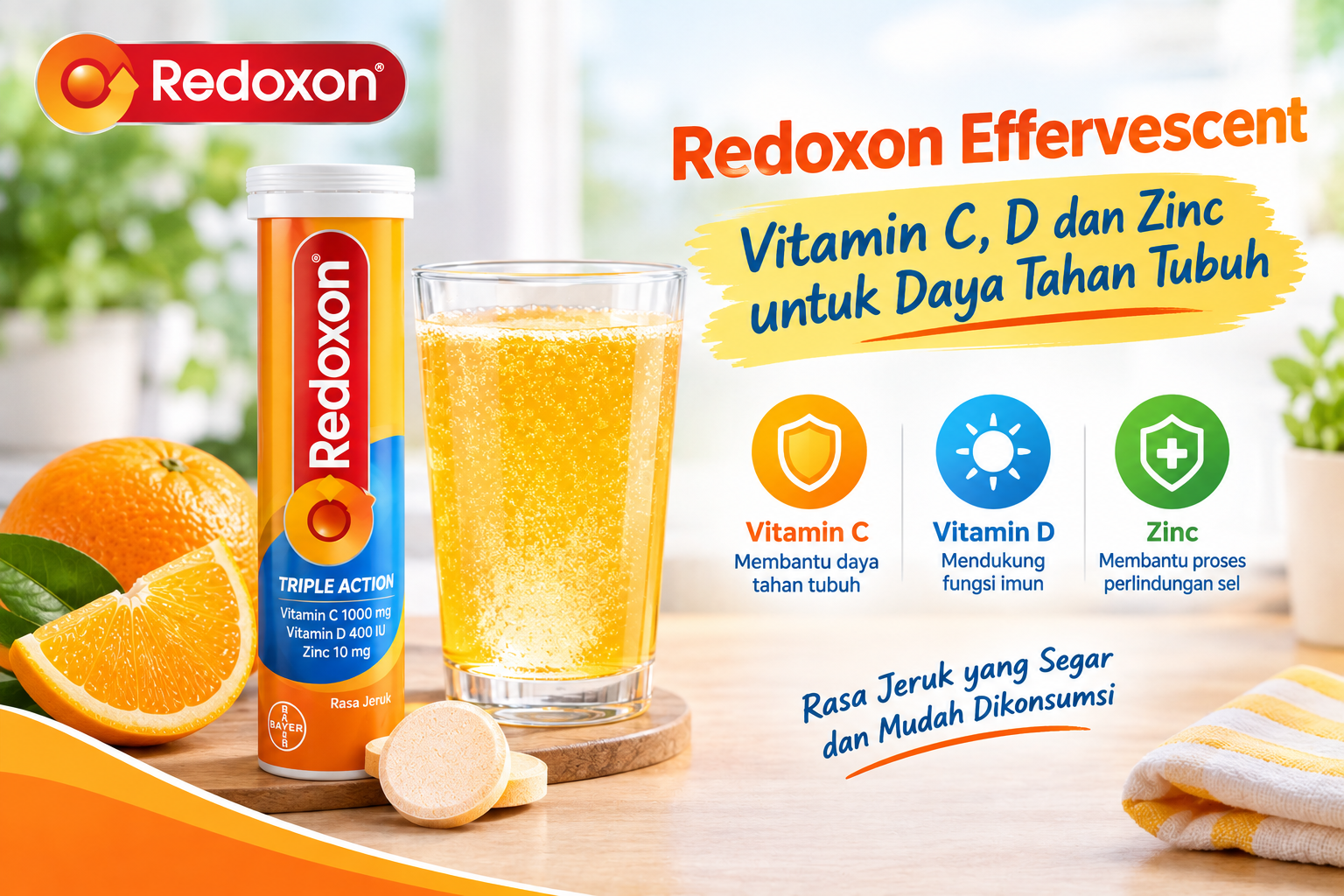 Vitamin C Effervescent,  Apa Bedanya dengan Tablet Biasa?